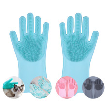 Перчатки для ухода за домашними животными для массажа, чистящие перчатки Super Soft